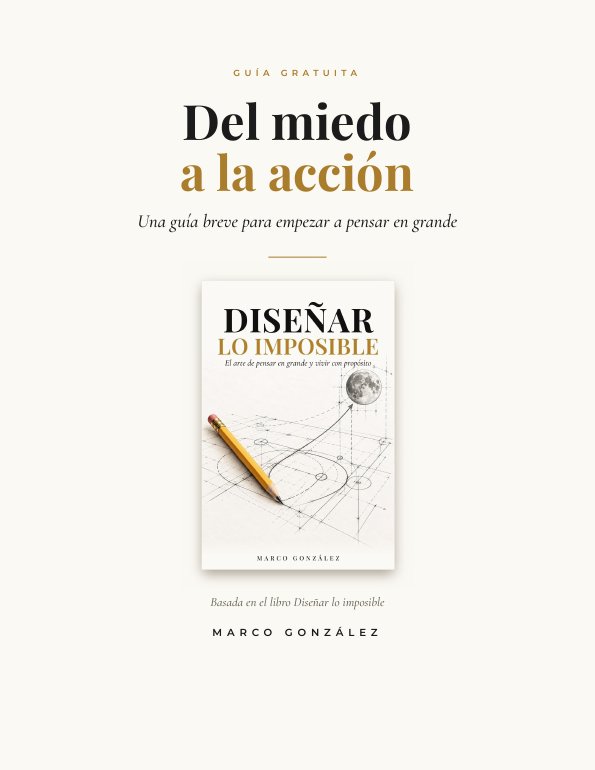 Portada de la guía Del miedo a la acción